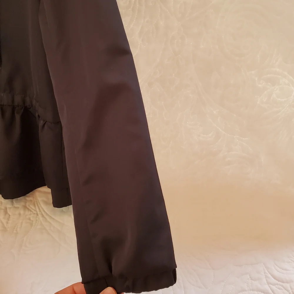 Zara basic outerwear black rain jacket - Picture 4 of 7